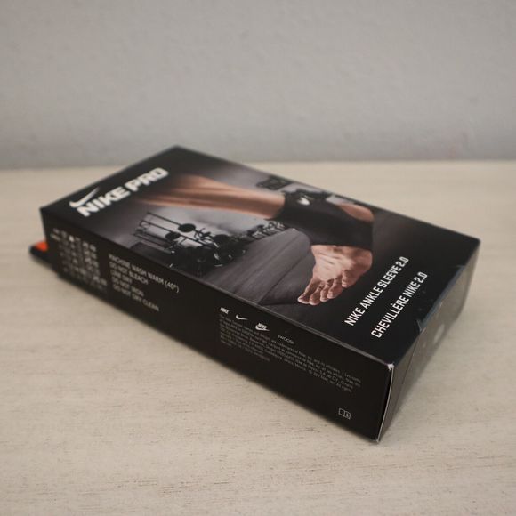 Nike Pro Unisex Sz XL Black Lightweight Compression Fit Support Ankle Sleeve 2.0 - Picture 4 of 4